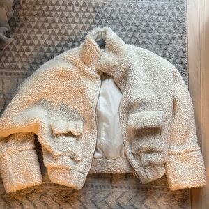 Vestique Cream Fleece Jacket